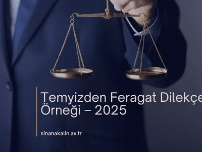 Temyizden Feragat Dilekçesi Örneği