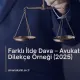 Farklı İlde Dava – Avukatsız Dilekçe Örneği