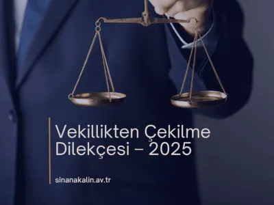 Vekillikten Çekilme Dilekçesi