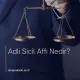 Adli Sicil Affı Nedir?