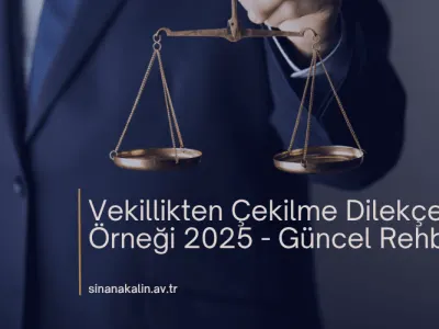 Vekillikten Çekilme Dilekçesi Örneği