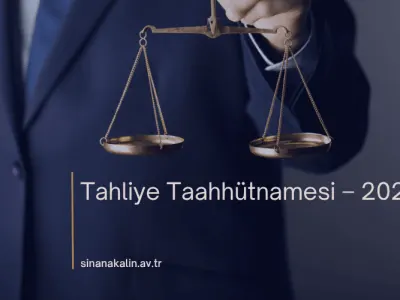 Tahliye Taahhütnamesi Örneği