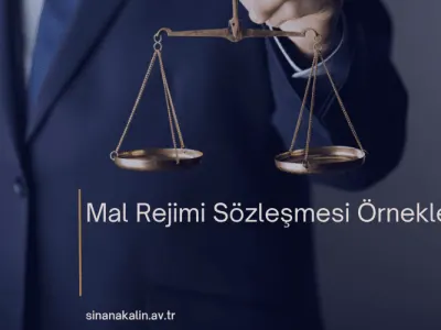 Mal Rejimi Sözleşmesi Örnekleri