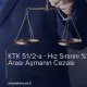 KTK 51/2-a - Hız Sınırını %10-%30 Arası Aşmanın Cezası