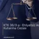 KTK 36/3-a - Ehliyetsiz Araç Kullanma Cezası